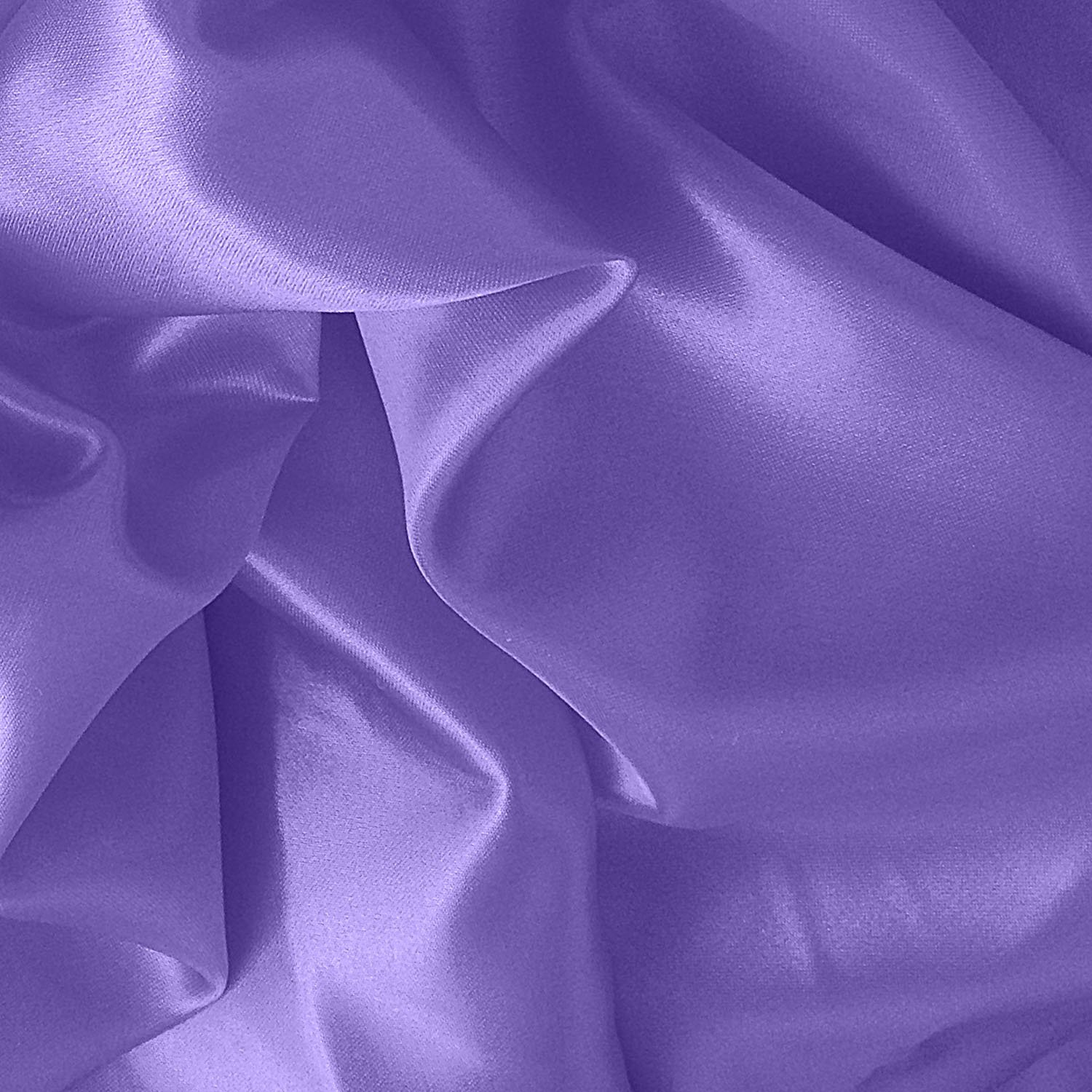 Solid Satin Charmeuse 60 Inch Fabric by The Yard (F.E. (Purple)