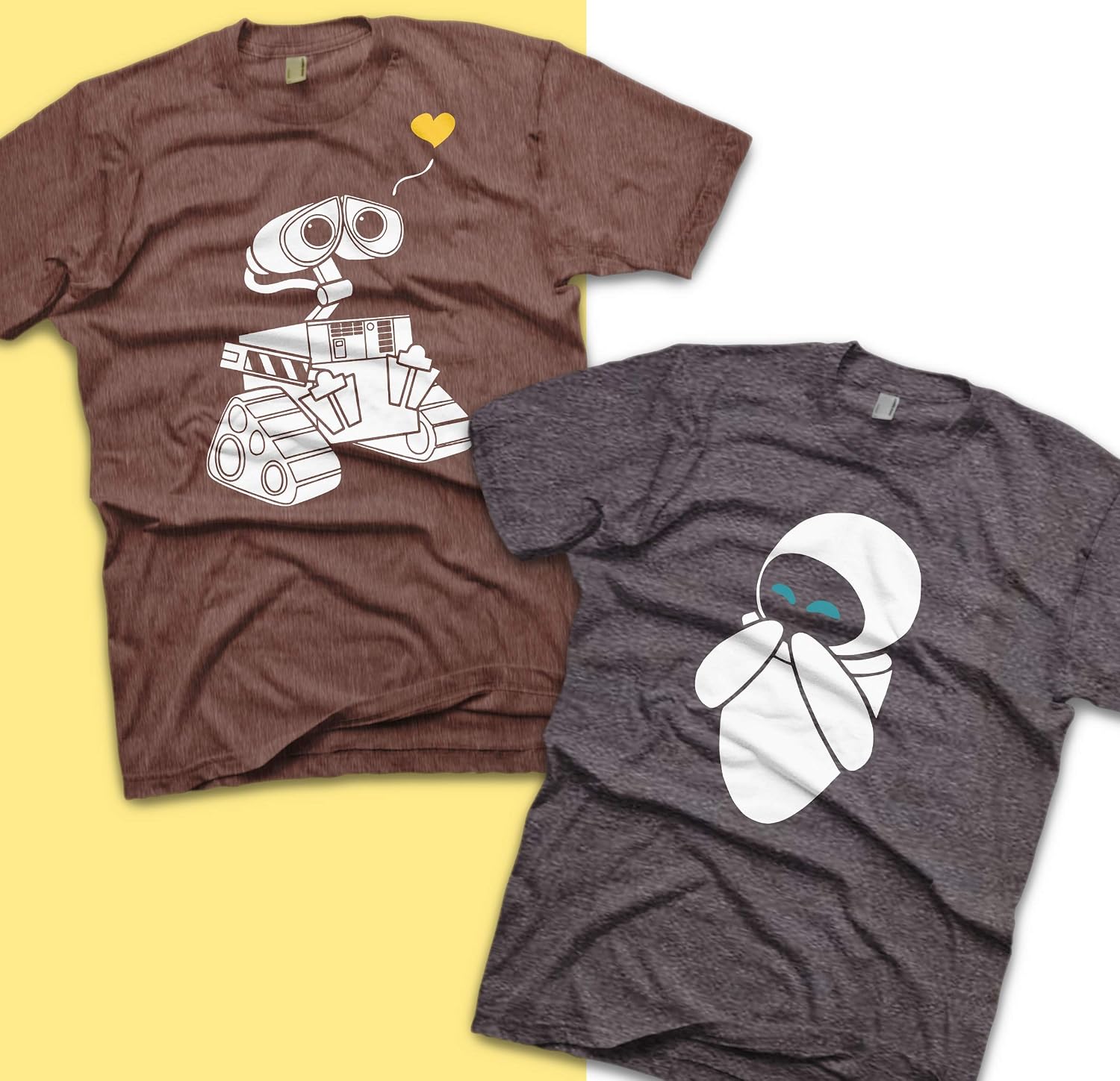Walle and Eve Shirts Disney Couples Shirts