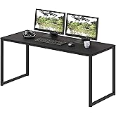 SHW Mission 48-Inch Home Office Computer Desk, Black