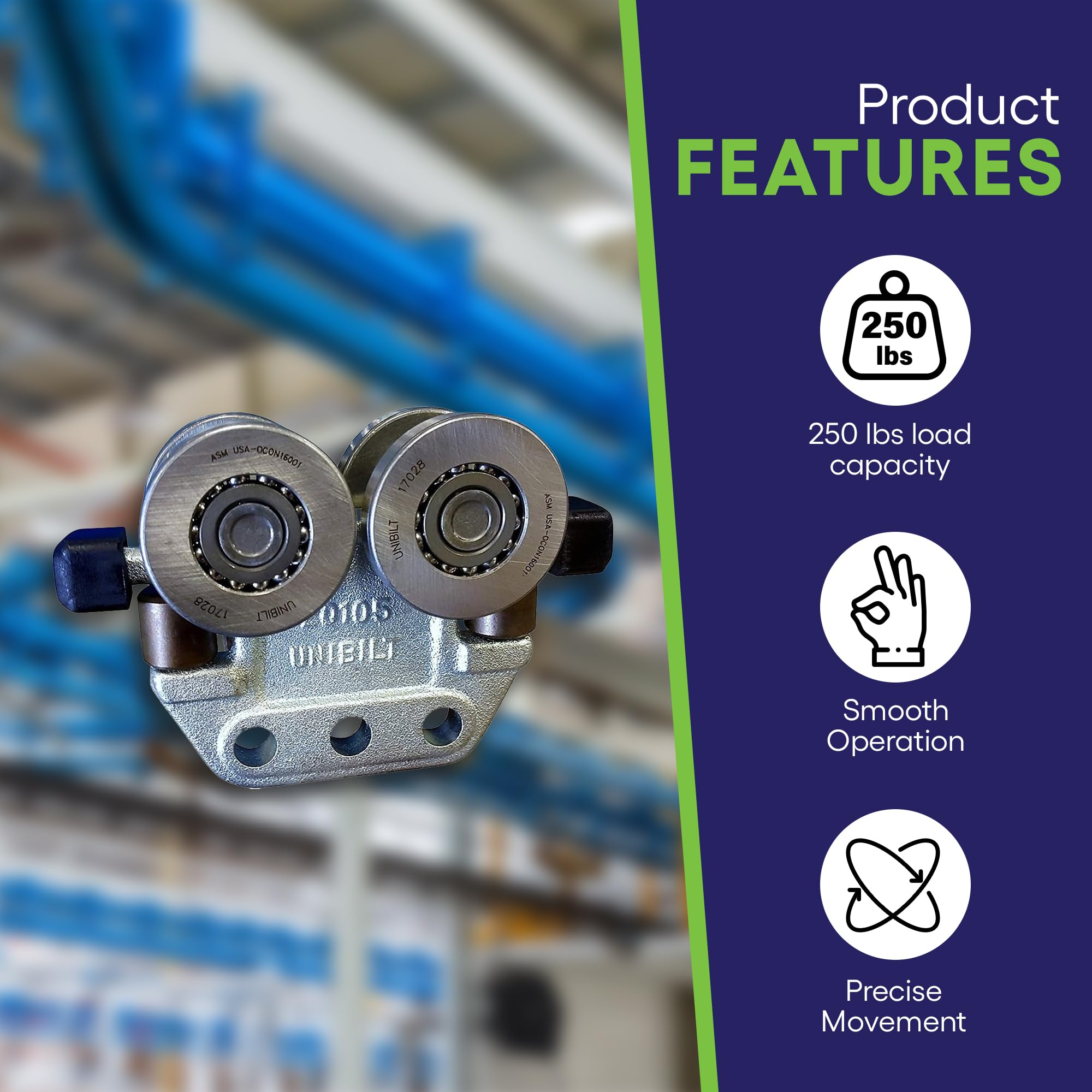 Monorail Trolley Unibilt Enclosed Track Overhead Conveyor System In Berlin,  WI, USA Trolly Track Rail, image size:2000x2000