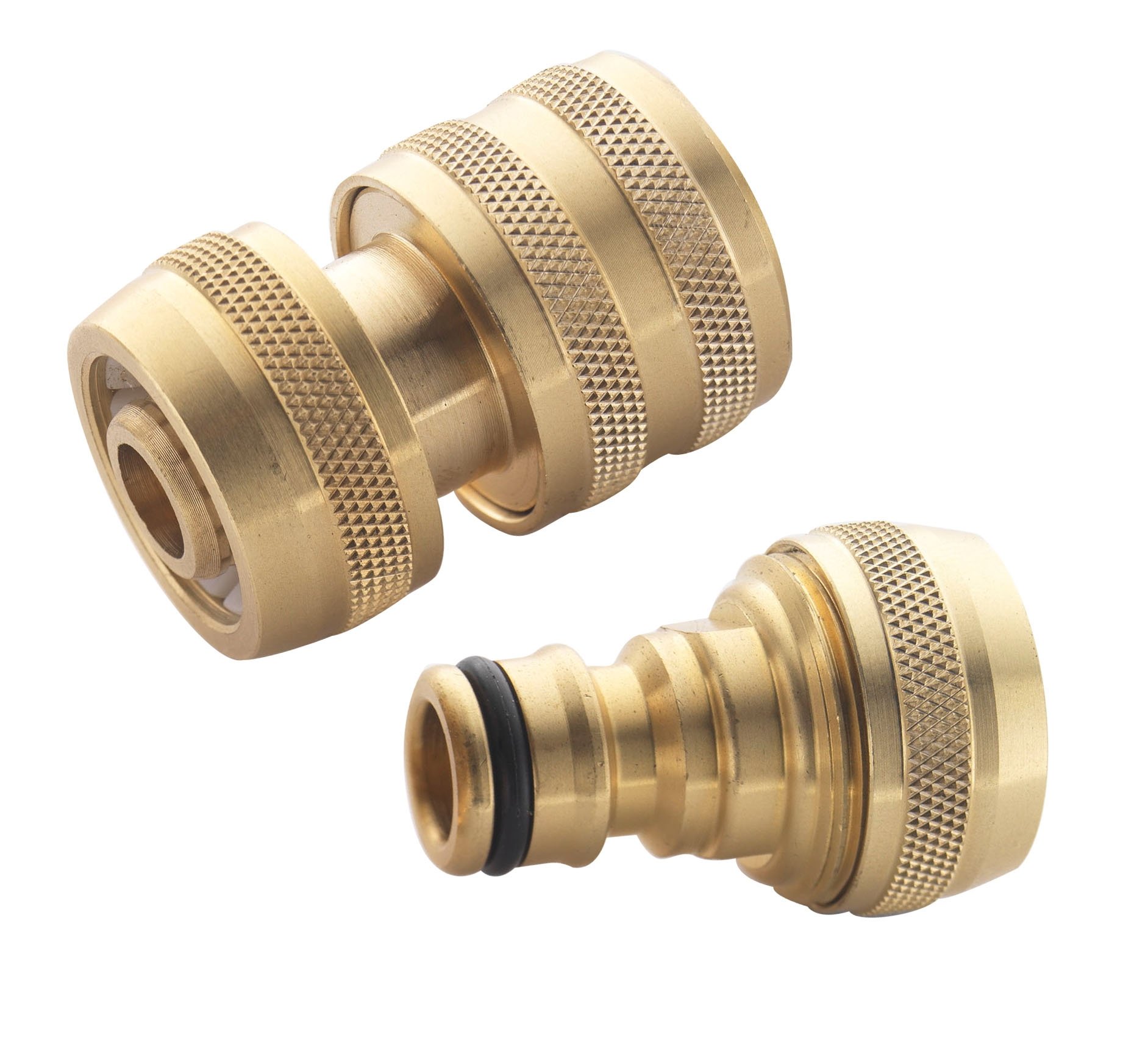 Spear & Jackson BWF3 1/2" Female & 1/2" Male Brass Hose Connectors