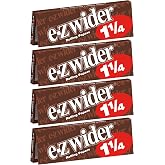 E-Z Wider Rolling Papers - 1 1/4 Cigarette Paper - 24 Leaves Per Book, 4 Packs!