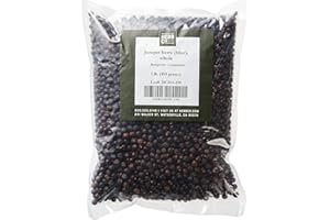 Monterey Bay Herb Co USDA Organic Juniper Berries Dried Whole, Bold Pine Flavor for Cooking & Infusions (1 Pound Bag)