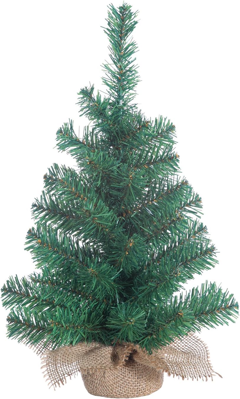 Amazon Com Gerson Small Christmas Tree Indoor Tabletop 18 Inch