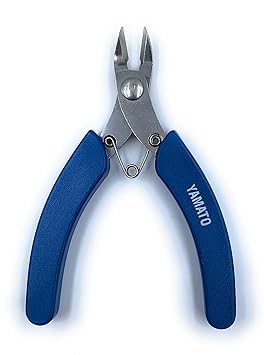 Aone Yamato Stainless Steel Mini Diagonal Nipper Cutter Plier 4 Multipurpose Plastic Coated for Wire/Plastic Cutting, Jewellery Making & Repair, Electronic, Watchmaking, Hobby Crafts DIY