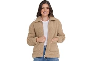 Steve Madden Sherpa Jacket Women - Oversized Faux Fur Winter Coats for Women, Shearling Fleece Plus Size Winter Jacket XS-3X