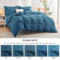 HYMOKEGE Teal California King Comforter Set
