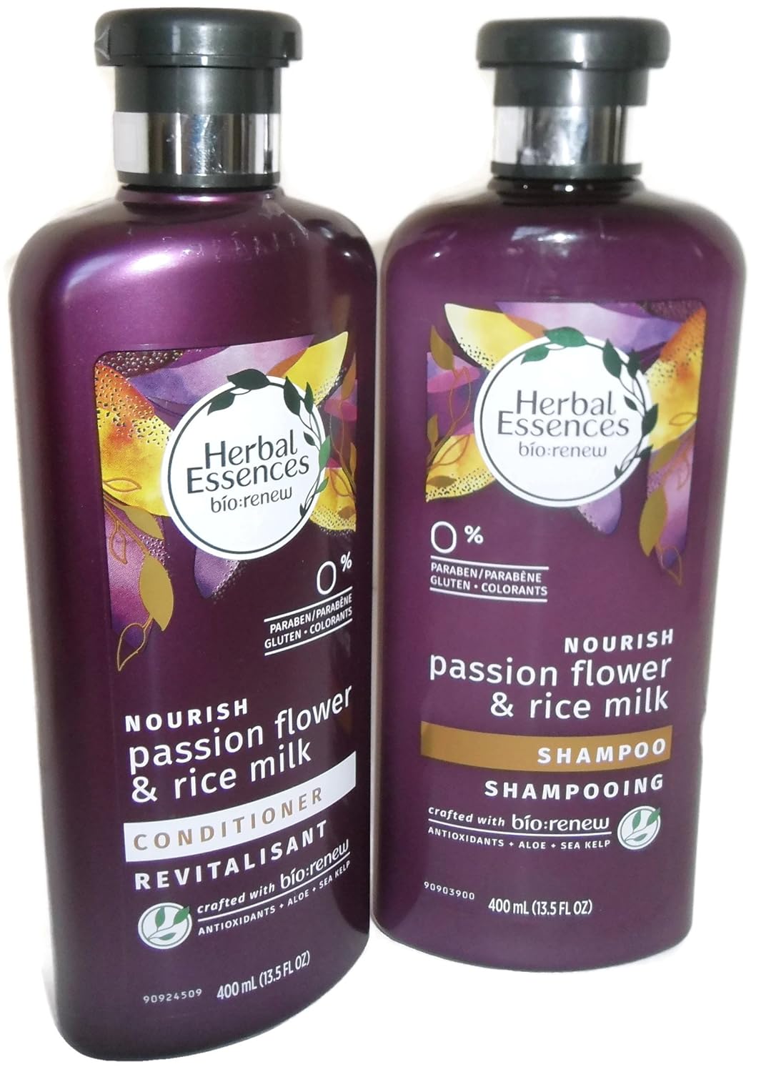 Herbal Essences Nourish Passion Flower & Rice Milk Shampoo And Conditioner Set For Hair