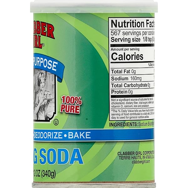CLABBER GIRL BAKING SODA, 12 OUNCE