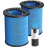 AP-H400 Wick Replacement Filter Compatible with Homedics 2-in-1 Cool Mist Humidifier & Air Purifier, High Efficiency Filtration for Dust Pollen Calcium Magnesium Ions, 2 Pack