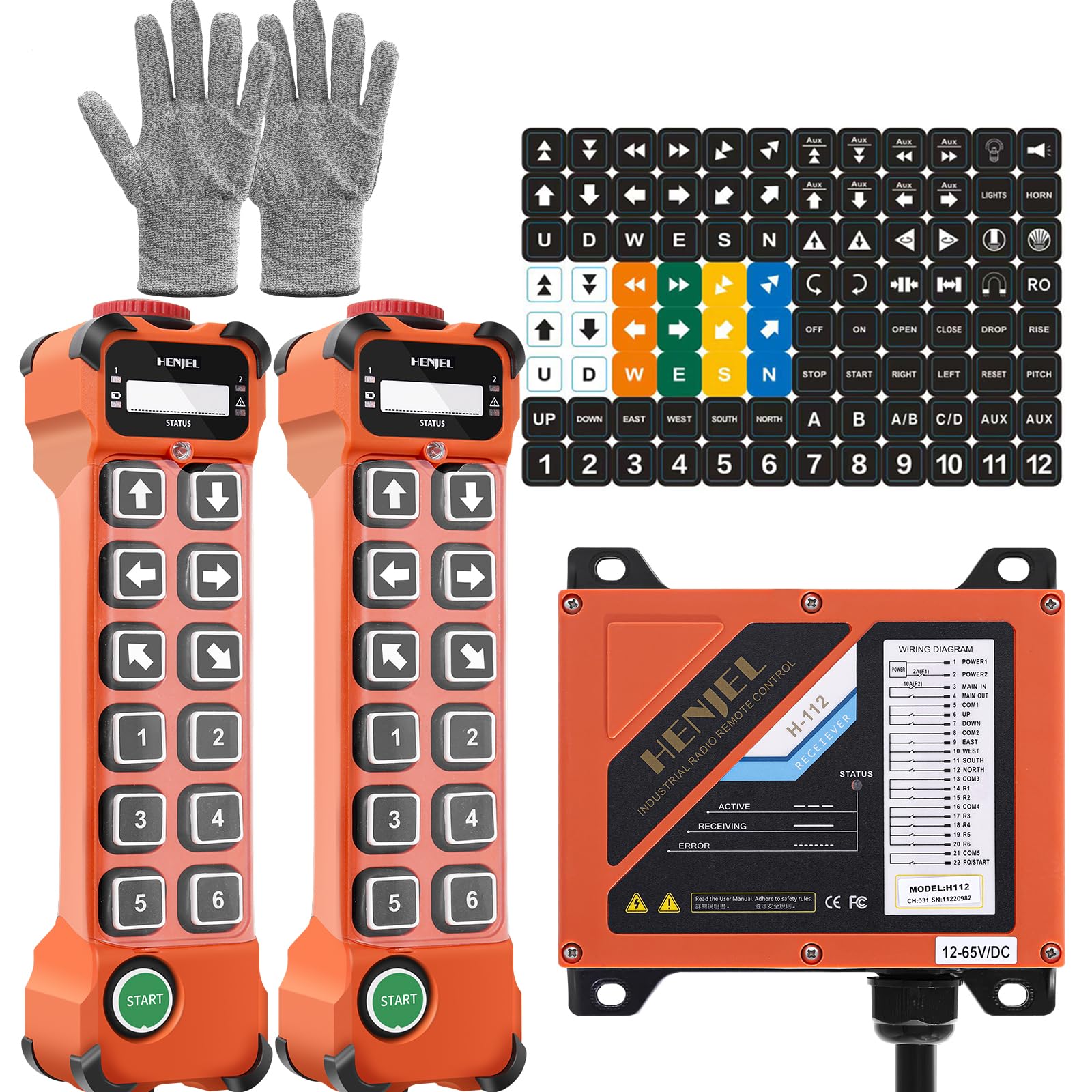 Mua 12 Channel Button Industrial Wireless Crane Radio Remote Control ...