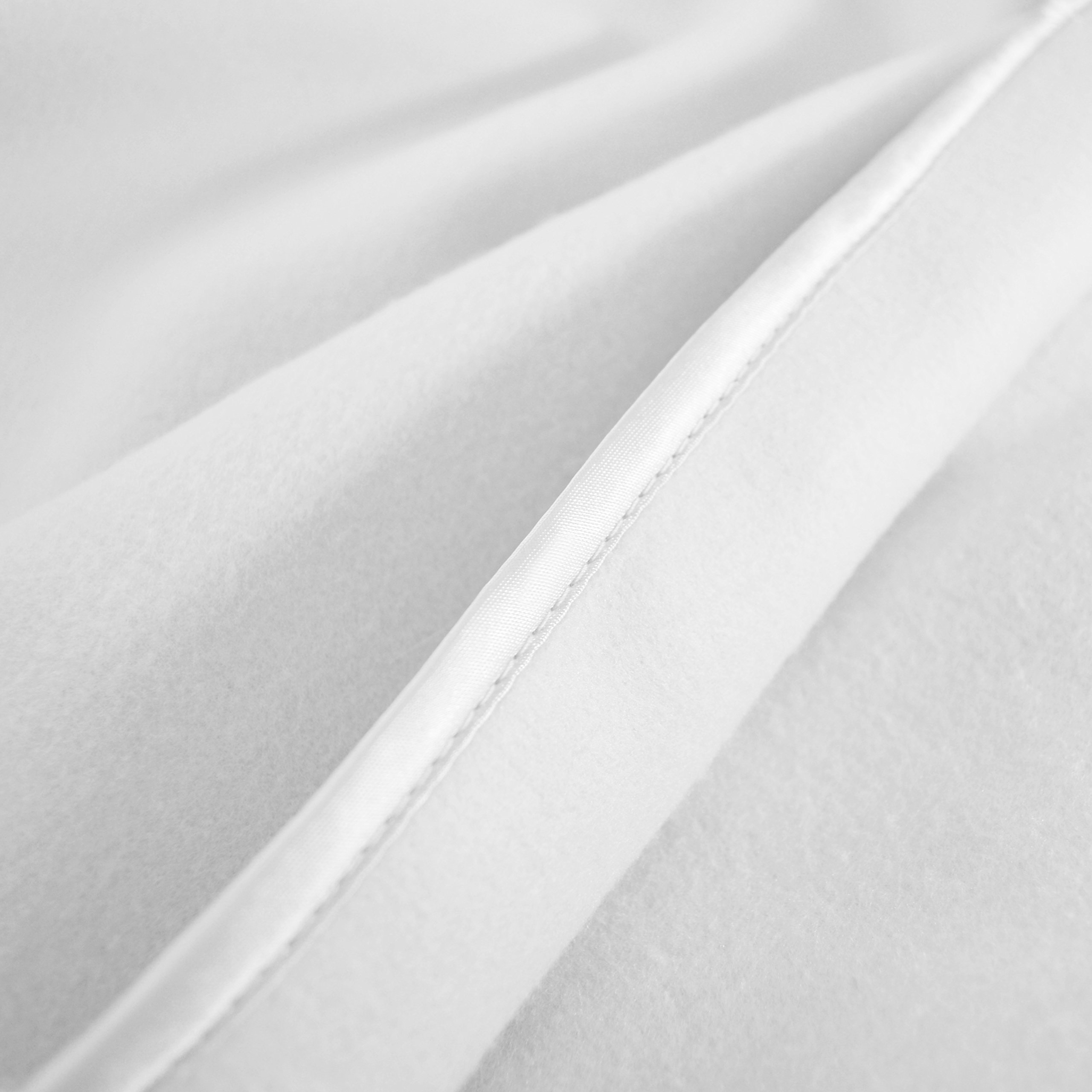 TL Care Fleece Blanket with Silk-Like Satin Trim, Soft, Warm & Cozy, White, 30