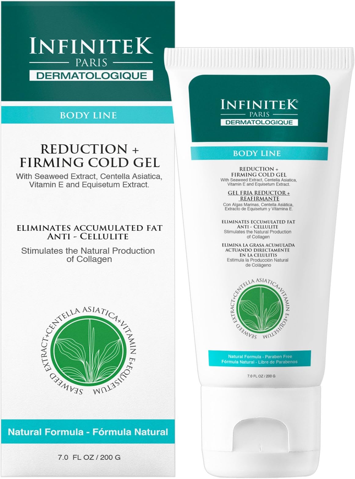 Infinitek Seaweed Cold Massage Burner Fat Anti Cellulite Reduction Body Sculpting Gel Cream 200 g