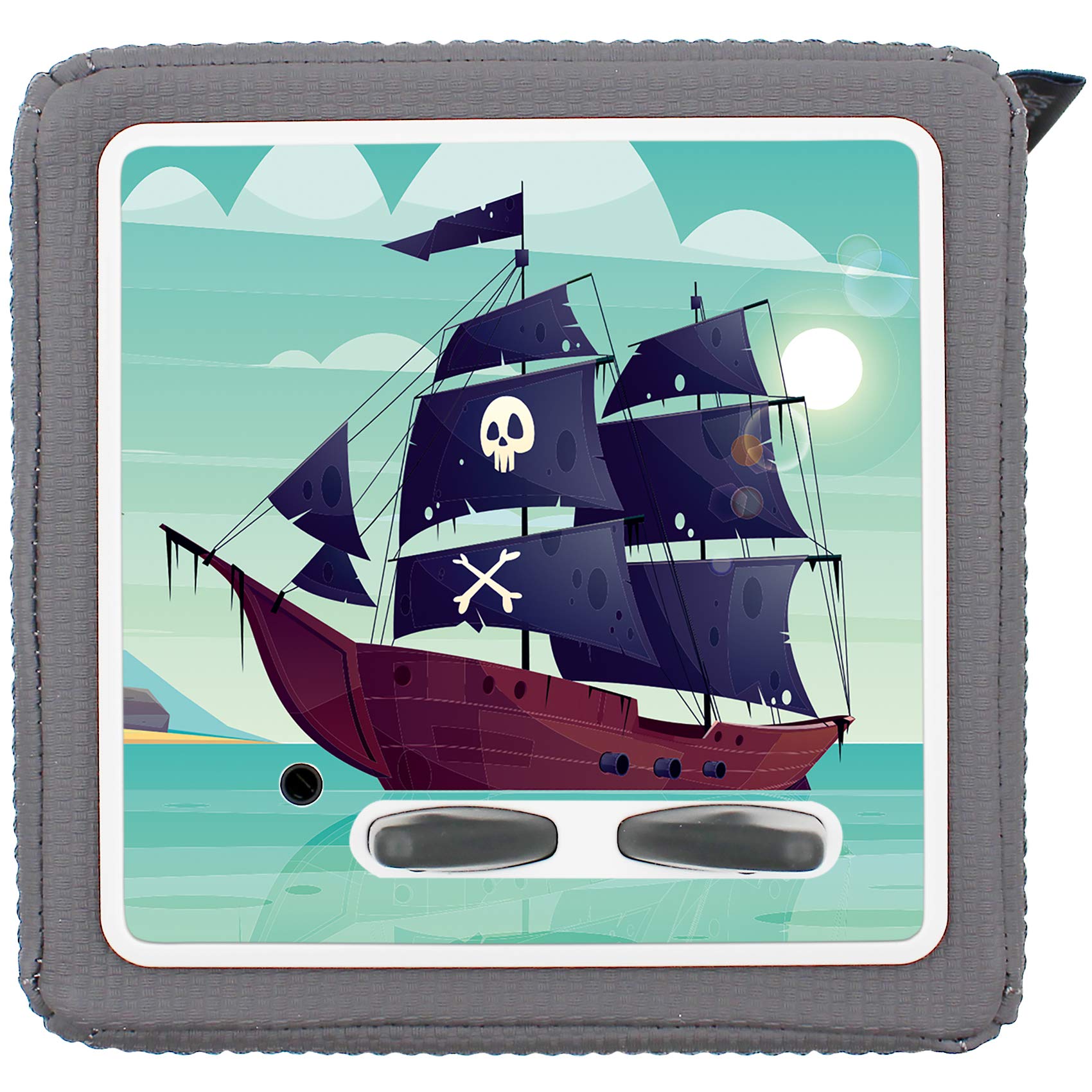 yabaduu Protective Film Cover for Toniebox Perfect Fit Self-Adhesive Child-Friendly Film Accessories for Children Toys (Y031-25 Pirate Ship, Without Name of Choice)