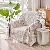 Erke Small Chair Recliner Cover Sheet Blanket, Machine Washable Non Slip Chenille Armchair Throw Cushion Slipcover for Pets, Slipper Chairs Bed Slip Covers Furniture Decor Protector