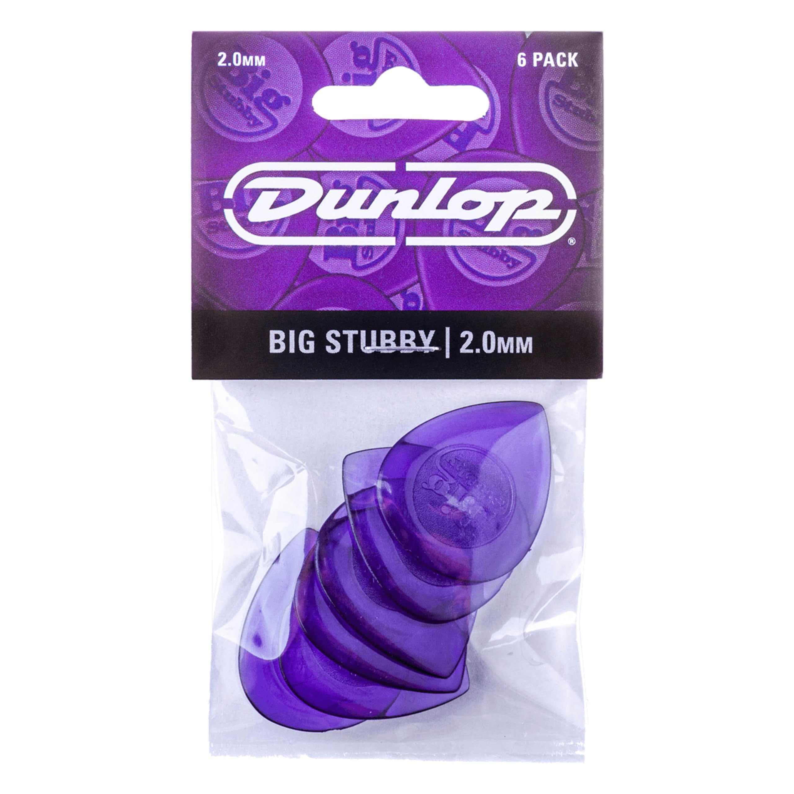 Dunlop Stubby 3 Plectrums (Pack of 6)