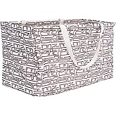 Household Essentials Tan Geometric Krush Container All-Purpose Utility Tote