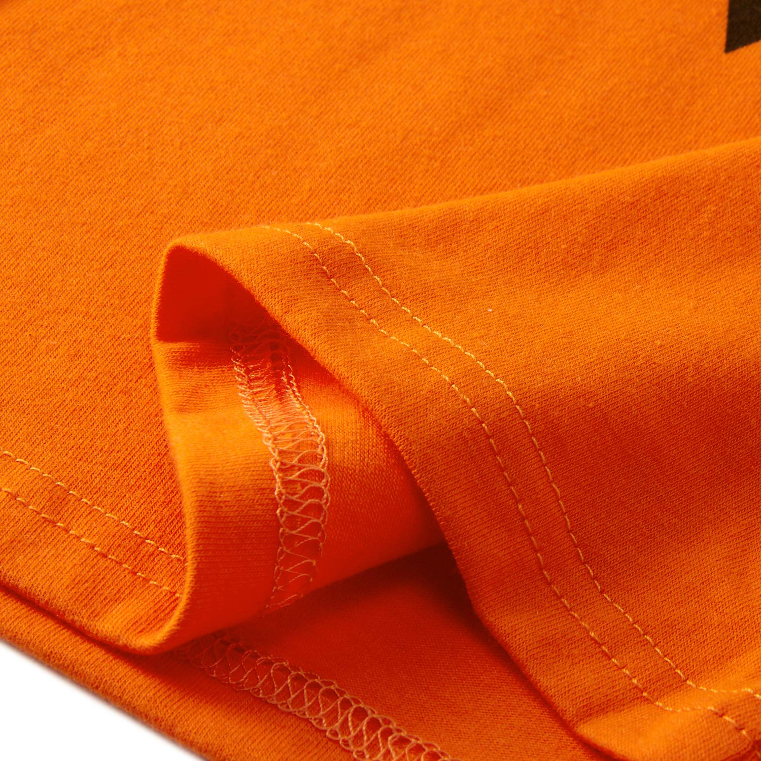 Loveternal Halloween Pumpkin Sleepwear Boys Girls Cute Cartoon Kids Pajamas 2Pcs Orange