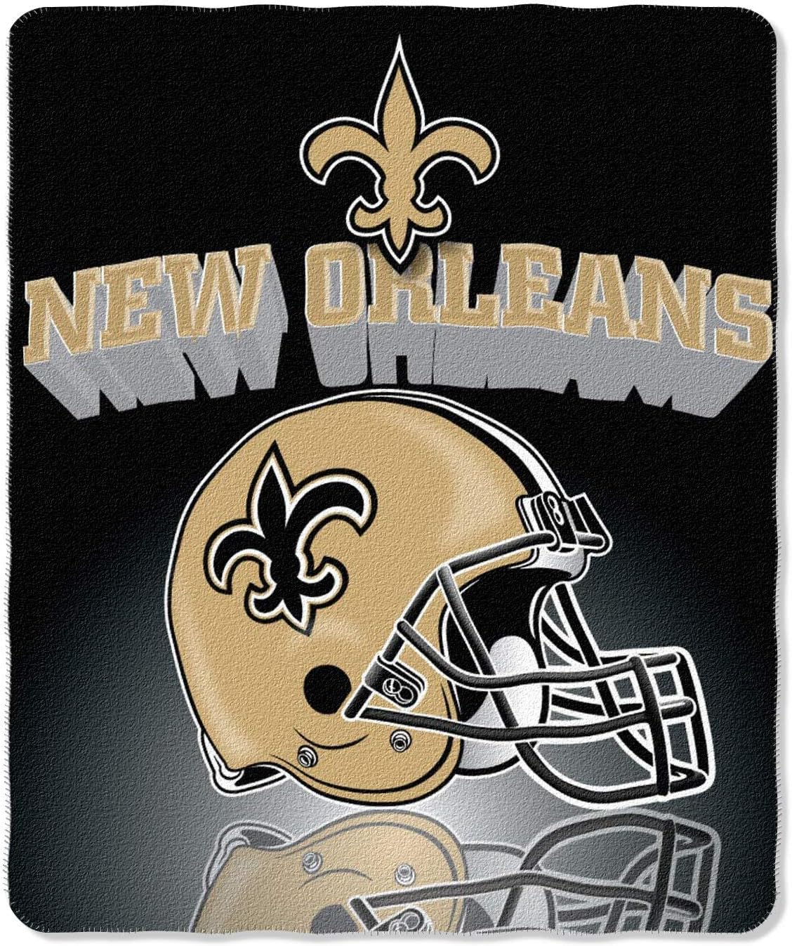 New Orleans Saints Fleece Throw Blanket, 50"X60"