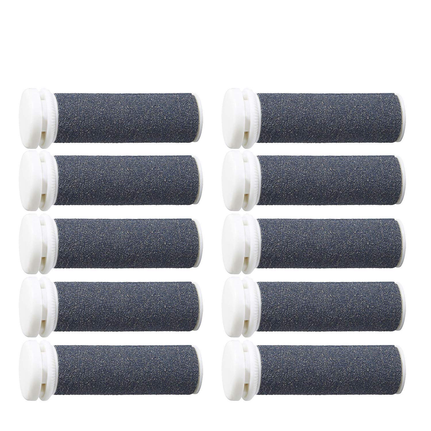 Super Coarse Micro Mineral Replacement Rollers, 10 Pack Highest Coarse Callous Remover for Pedicure Hard Dead Skin Remover, Refills for Extremely Rough and Tough Calluses