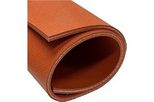 Exactly Rubber Fiber Reinforced Silicone Sheet, Red 1/8 x 12" x 18" 70A, Made in The USA, High Temp Heavy Duty Gasket Material DIY Sealing Pads Surface Protection Fiberglass Reinforcement