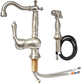 Graff G 5237 Lm7 Sn Canterbury Kitchen Faucet With Side Spray And