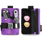 VIPERADE VE15 Small EDC Pouch, Pocket Organizer, EDC Pocket Pouch with DIY Patches Area, EDC Pocket Organizer Wallet for Cards, Small Tool Pouch for EDC Gears