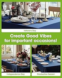 Pureegg Plastic Table Cloth Disposable 10 Pack, 54
