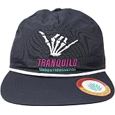Sendero Provisions Co. Tranquilo Adjustable Snapback Hat - Black/White | Embroidered Design, Braided Rope, One Size, Oversized Fit, Mid Profile, Unisex, Outdoor Adventure