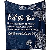 Taigzier Get Well Gifts for Women, Healing Blanket, Inspirational/Feel Better/Surgery Recovery Gifts for Women, Thinking of You Gift for Mom Friend Sister Throw Blanket 60"X50"