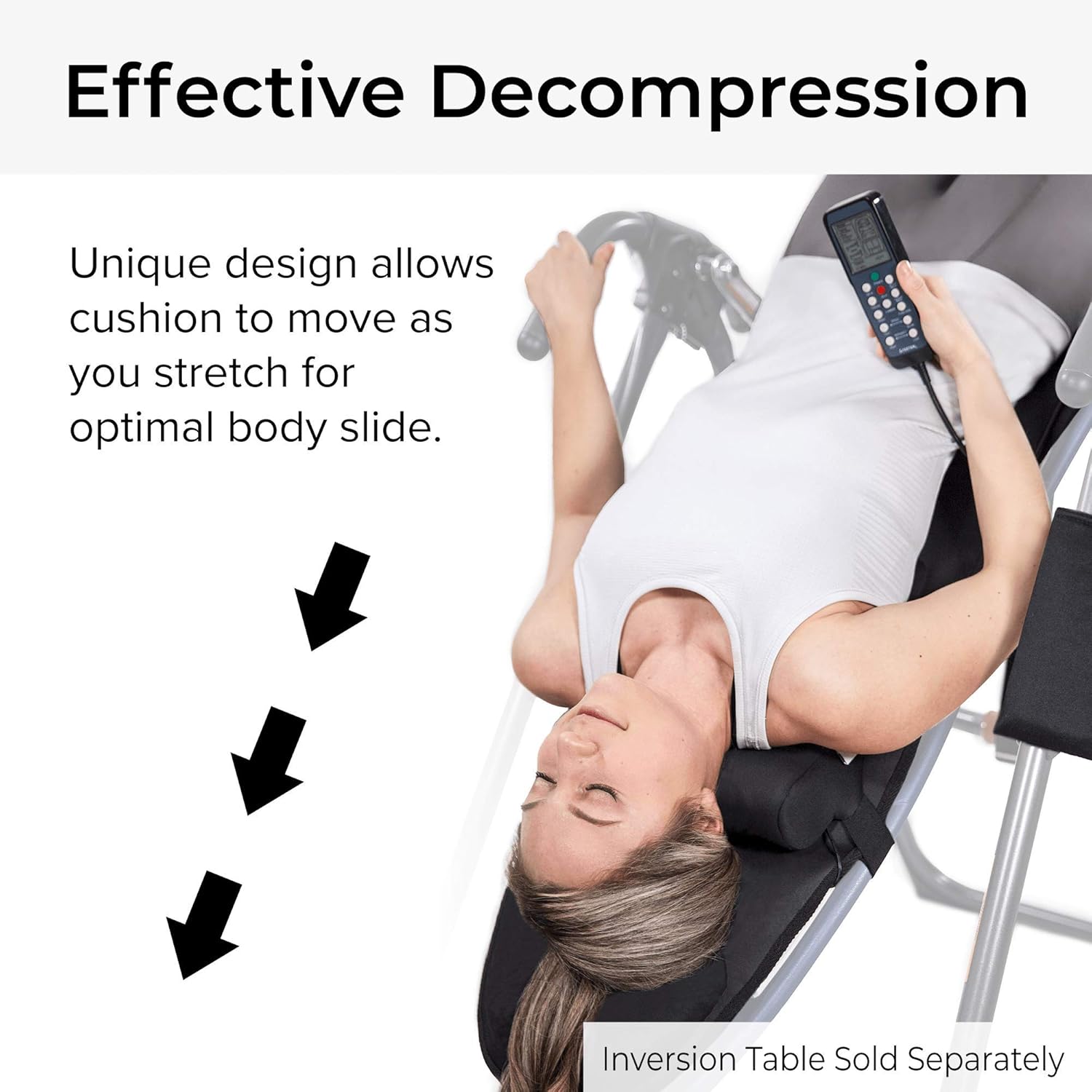 Teeter Better Back Vibration Massage Cushion with Neck Support - Accessory for Inversion Table : Inversion Equipment : Sports & Outdoors