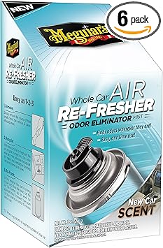 Amazon Com Meguiar S Whole Car Air Re Fresher Odor Eliminator Mist New Car Scent G16402 2 Oz Pack Of 6 Automotive