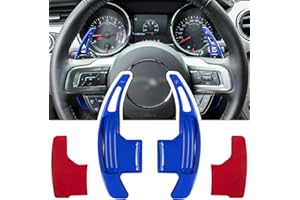 E-cowlboy Steering Wheel Shift Paddle Extended Shifter Trim Cover for Ford Mustang 2015 2016 2017 2018 2019 2020 2021 2022 20