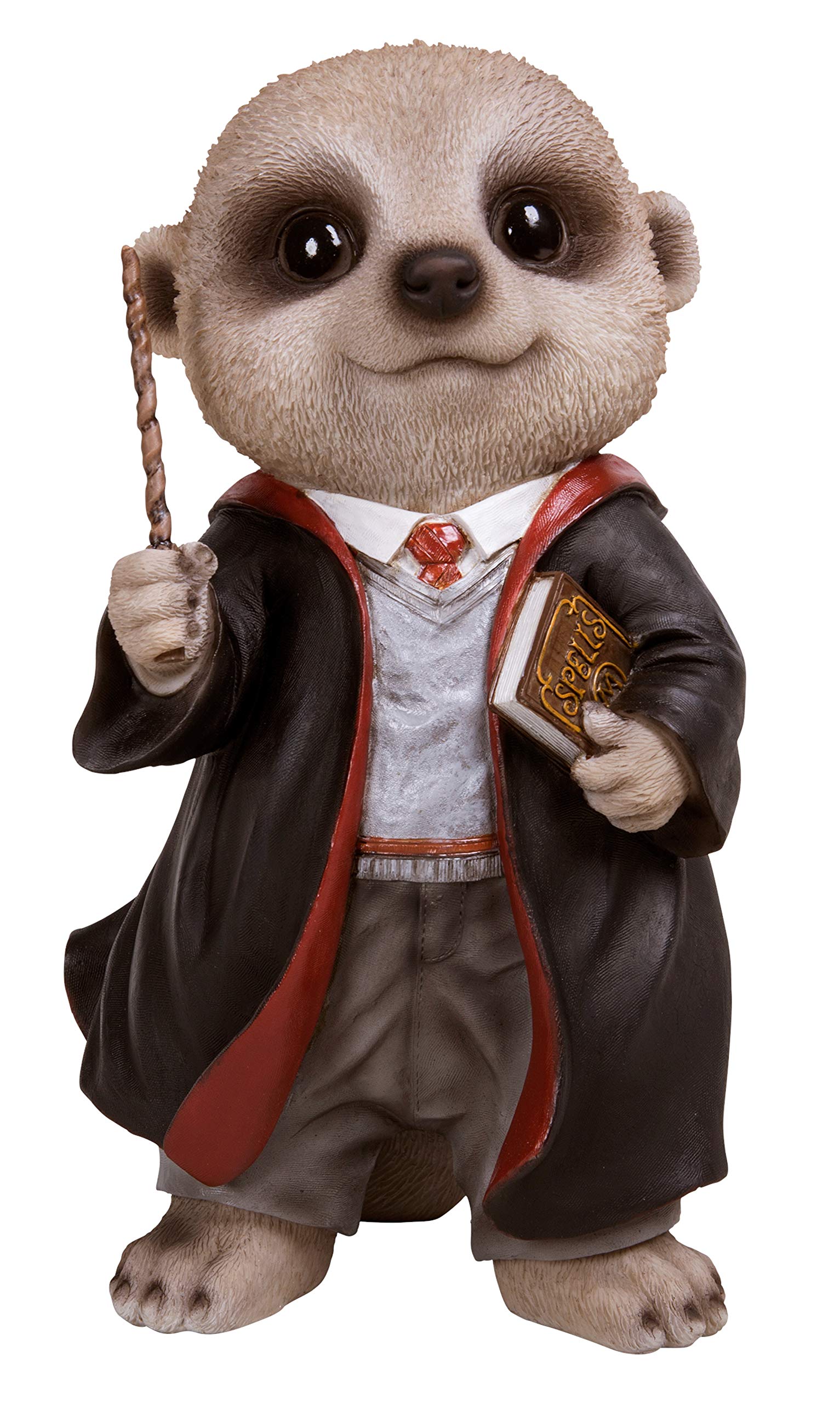 Vivid Arts Baby Wizard Meerkat Resin Home or Garden Decoration | XMK-2302-D