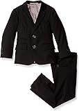 Isaac Mizrahi Boys' Textured 2pc Slim Fit Solid Suit