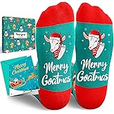 HAPPYPOP Christmas Gifts Women Men Kids - Horse Cow Goat Socks Xmas for 2-18 Years Kids