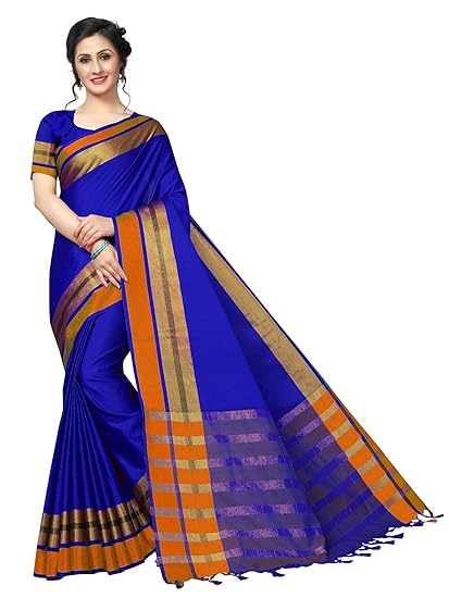 Winza Designer Womens Art Silk Saree With Blouse (JANKAR)
