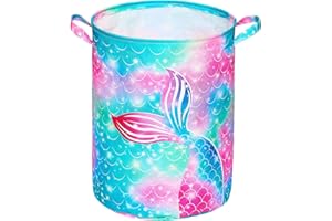 Beinou Kids Laundry Hamper 43.4L Waterproof Baby Laundry Basket Collapsible Canvas Toy Organizer Basket With Handles For Kids Bedroom Nursery Clothes