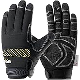 COOLJOB Winter Work Gloves for Men, 3M Thinsulate Thermal Gloves reinforced with PVC anti-slip pads
