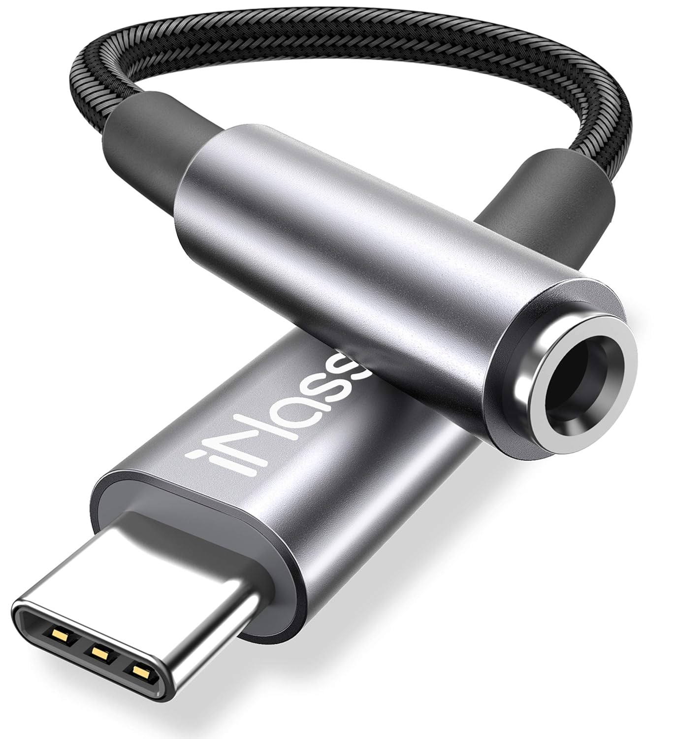 USB C to 3.5mm Headphone Jack Adapter, iNassen Type C Amazon.in