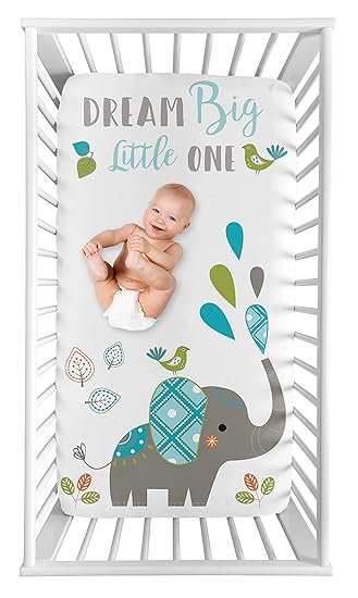 mod elephant crib bedding