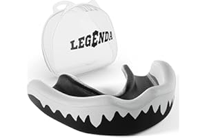 Legenda Mouth Guard Boxing, MMA for Adults & Youth - Sports Mouthguard for Football, Hockey - Martial Arts Mouthpiece Wrestling, Jiu Jitsu, Muay Thai, BJJ, Karate, Kickboxing One Size w/Case
