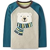 Gymboree Boys and Toddler Embroidered Graphic Long Sleeve T-Shirts