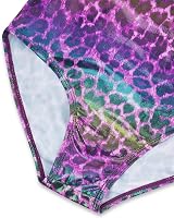 Gogokids Girls Three-Piece Gymnastics Set Leotard Shorts Hairband Sparkling view 3