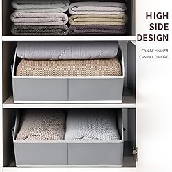 Homsorout Trapezoid Storage Baskets for Shelves