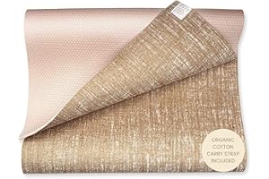 Ajna Organic Yoga Mat - Natural Jute Yoga Mats - Large Non Slip Eco Friendly Yoga Mats with Carrying Strap - Reversible Jute PER - Extra Long Yoga Mat 72 Inch - 5mm - All Types of Yoga - Vegan