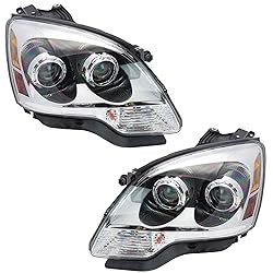 TRQ 2 Piece Headlight Assembly Set Halogen Driver