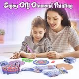 Jovicos Diamond Painting Coaster Kit for Kids 8 Pc 5D Mandala Craft Set view 2