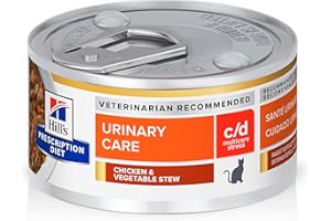 Hill's Prescription Diet c/d Multicare Stress Urinary Care Chicken & Vegetable Stew Canned Cat Food, 2.9 oz, 24-pack wet food