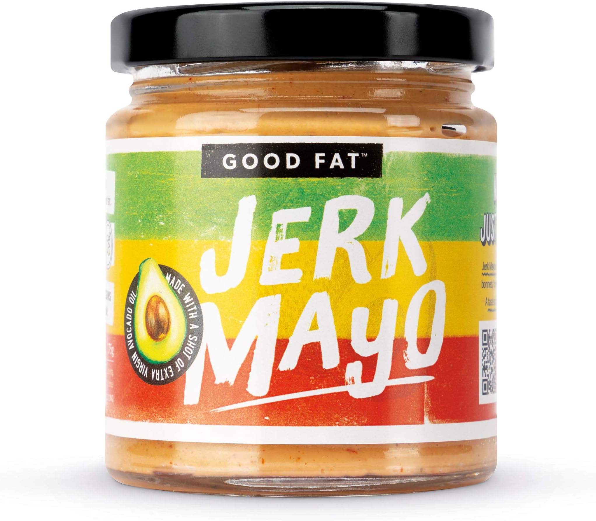 Good Fat Jerk Mayo – Spicy Jamaican Jerk Mayonnaise with Extra Virgin Avocado Oil (Gluten Free & Keto Friendly) – 175g